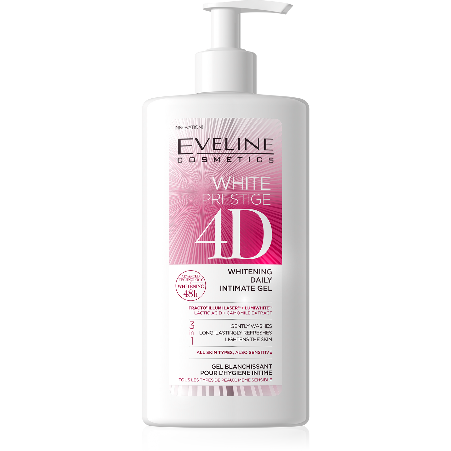 WHITE PRESTIGE 4D WHITENING DAILY INTIMATE GEL 250ML