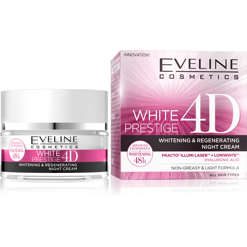 WHITE PRESTIGE 4D WHITENING & REGENERATING NIGHT CREAM 50ML