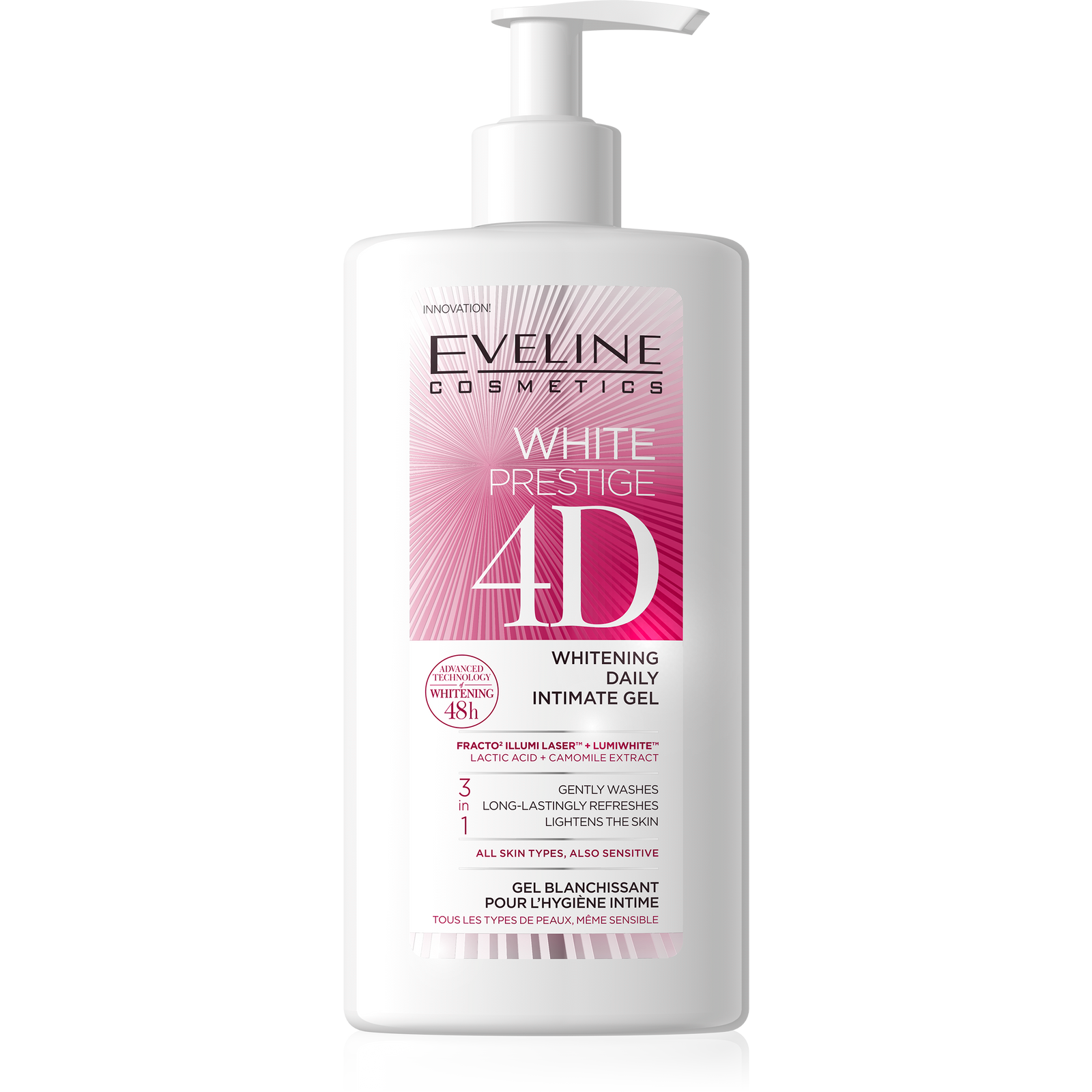 WHITE PRESTIGE 4D WHITENING DAILY INTIMATE GEL 250ML