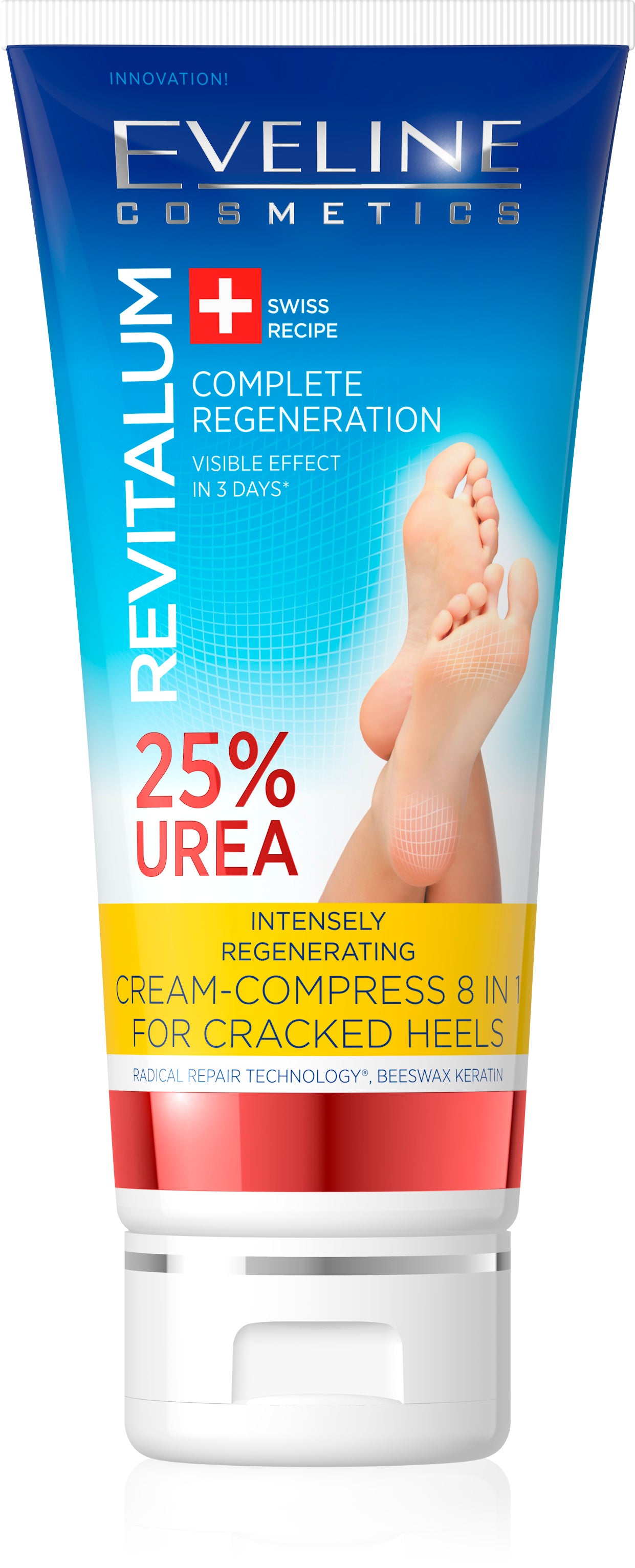 EVELINE COSMETICS  INTENSELY REGENERATING CREAM COMPRESS 8 IN 1 FOR CRACKED HEELS