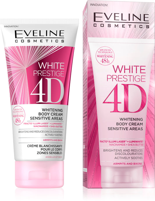 WHITE PRESTIGE 4D WHITENING BODY CREAM SENSITIVE AREAS 100ML
